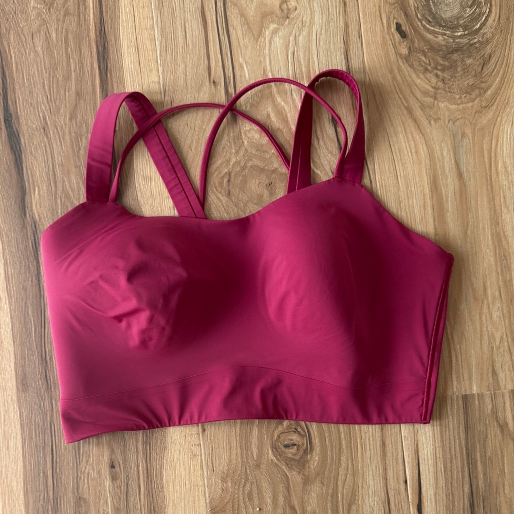 lululemon athletica Deep Red Strappy Bra